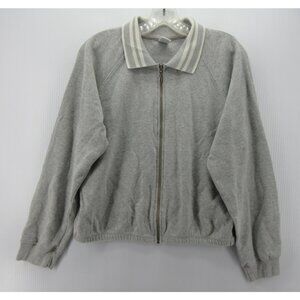 VINTAGE Gap Jacket Large Athletic Sweatshirt Bomber Full Zip 90s *